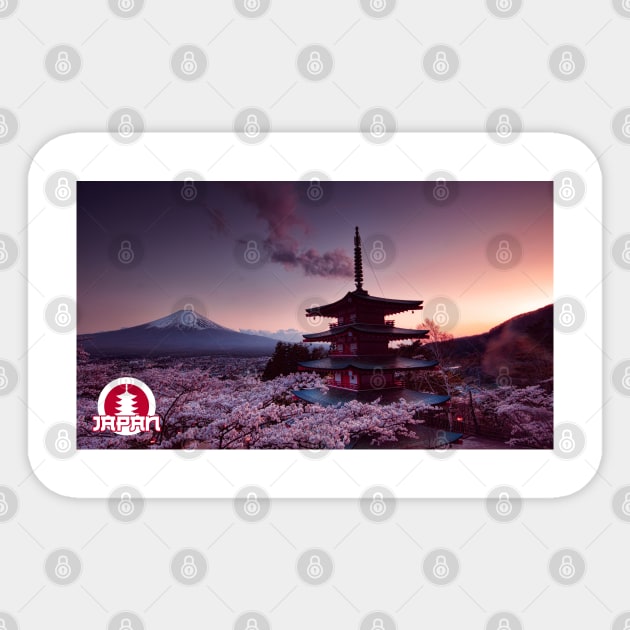 Japan Pagoda Sticker by thearkhive